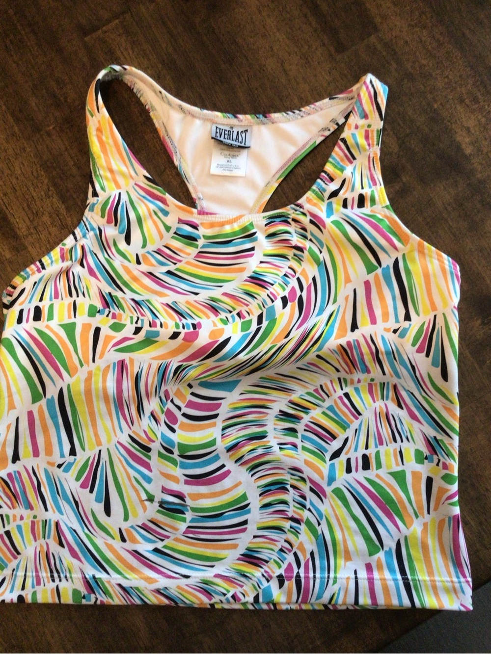Everlast Multi-Color Patterned Sports Bra - White Base